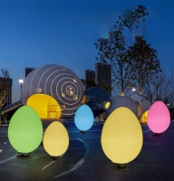 Светильник Яйцо 87х140 солнечная батарея, RGB Светильник Яйцо 87х140 солнечная батарея, RGB