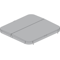 Крышка-чехол для SPA бассейна (темно-коричневая) (размеры: 200*211 см)